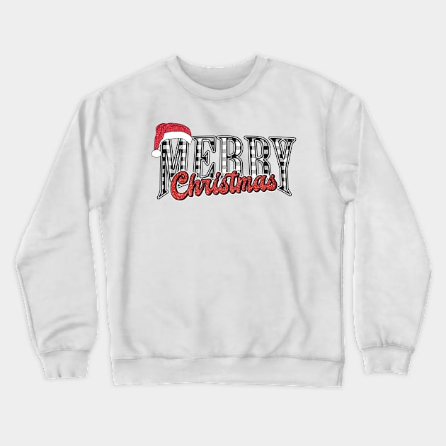 merry christmas santa hat Crewneck Sweatshirt by Gost